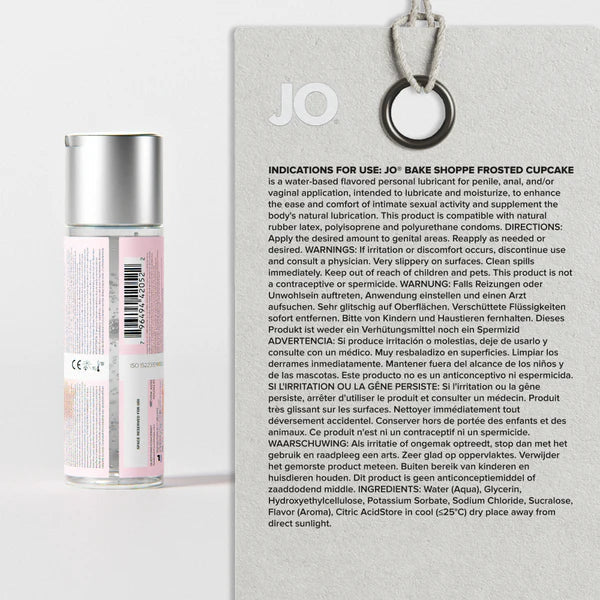 JO Bake Shoppe Frosted Cupcake Water-Based Lubricant 60mL