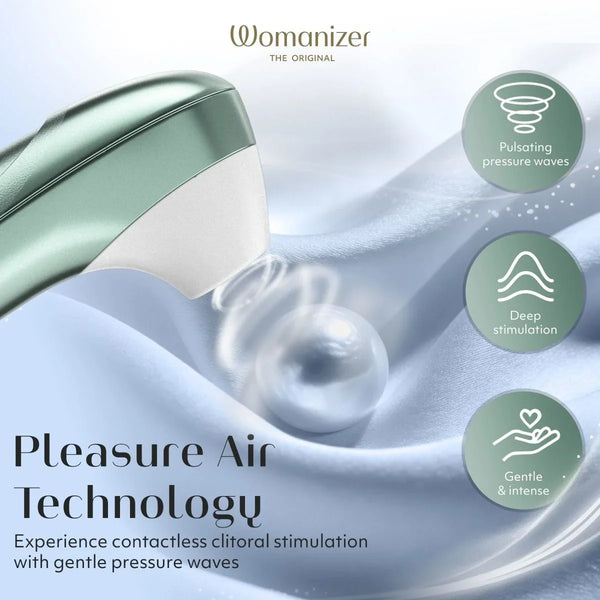 Womanizer Pro Sage Green Clitoral Stimulator