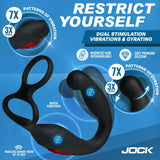 Axis Gyrating Prostate Vibrator with C-Ring w/ remote