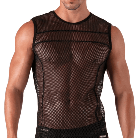 Absolu Male Seduction Mesh Tank Top XL/XXL