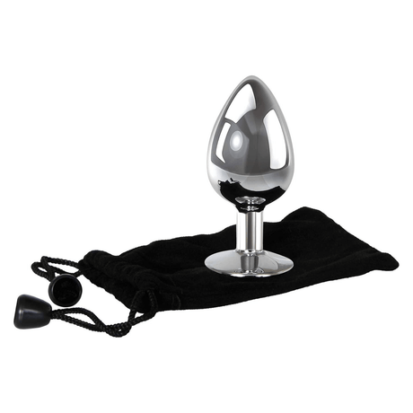 Adam & Eve Clear Gem Anal Plug Large
