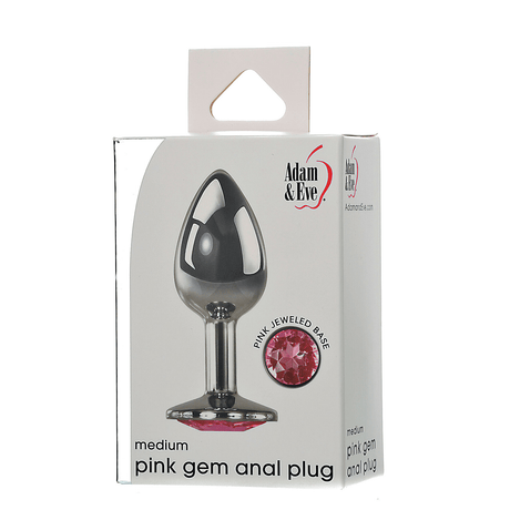 Adam & Eve Pink Gem Anal Plug Medium