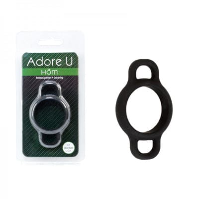 Adore U Hôm Black Silicone Cock Ring