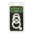 Adore U Hôm Clear Silicone Cock Ring Set