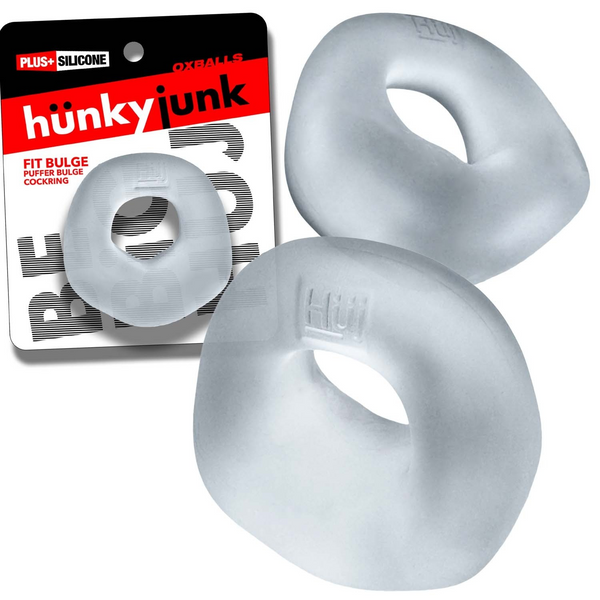 Hünkyjunk FIT BULGE Clear Steam Padded Hung-Style Cock Ring