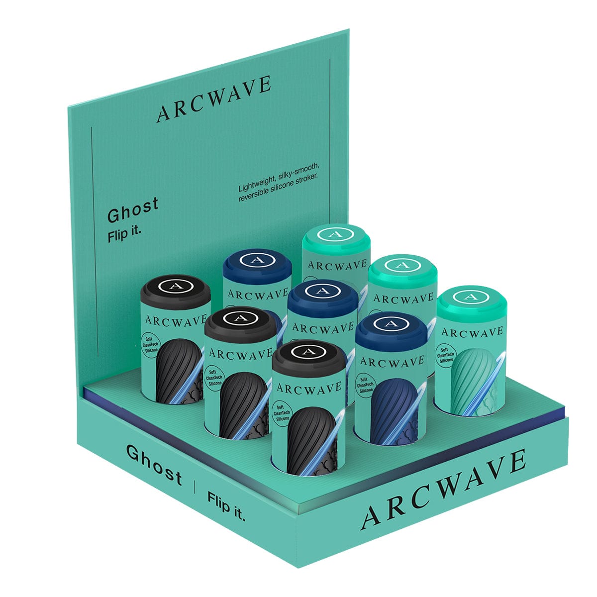 Arcwave Ghost - Manual Stroker - Male Masturbator - 9/Pack