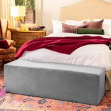 Aria Flip Chaise 18 Inch Wide - Convertible Sex Chair and Bed Bench, Grey