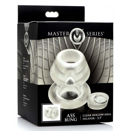 Ass Bung Hollow Anal Dilator w Plug - Lg