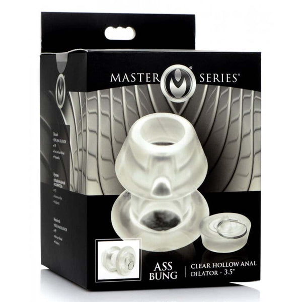 Ass Bung Hollow Anal Dilator w Plug - Lg