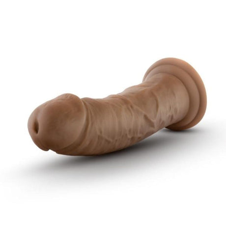Au Naturel - 8" Dildo - Mocha - Suction Cup Base