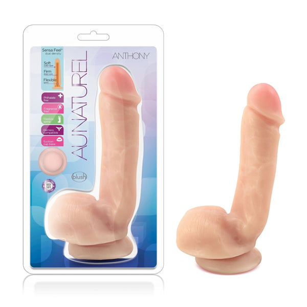 Au Naturel Anthony Dildo - Suction Cup Base - Beige
