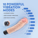 Au Naturel Vibrating Dildo – Big Easy – Beige