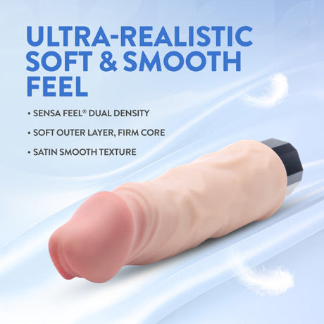 Au Naturel Vibrating Dildo – Big Easy – Beige