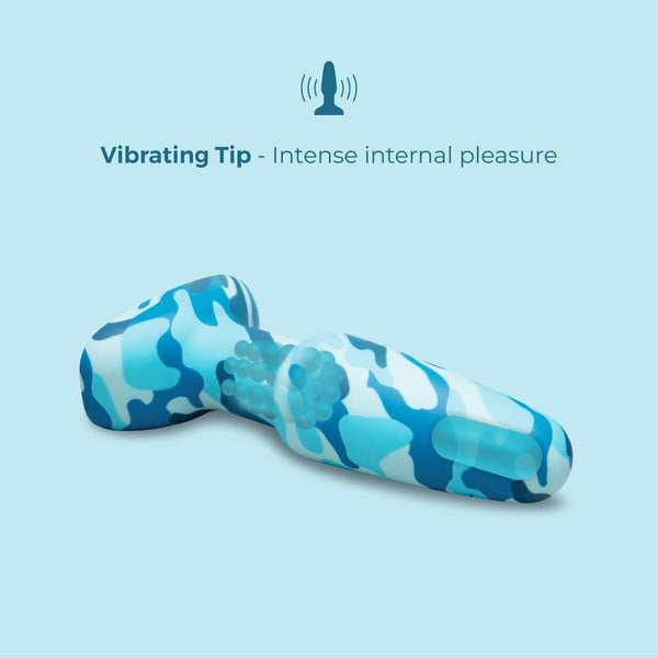 b-Vibe Camo Rimming Plug 2 – Rotating and Vibrating Plug