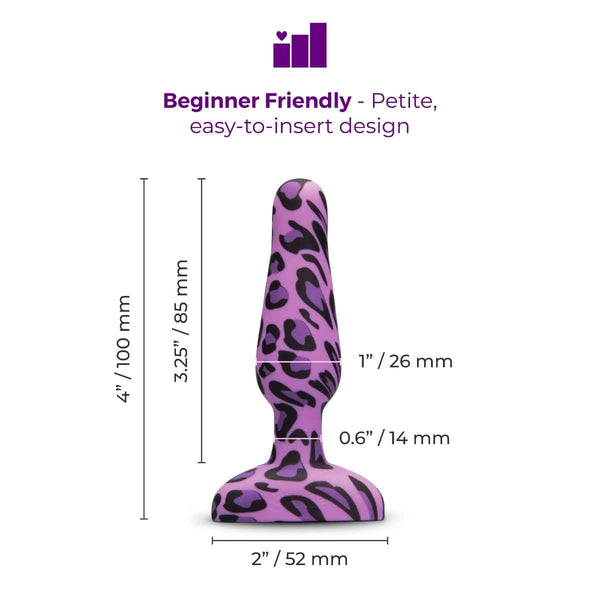 b-Vibe Novice Leopard Butt Plug