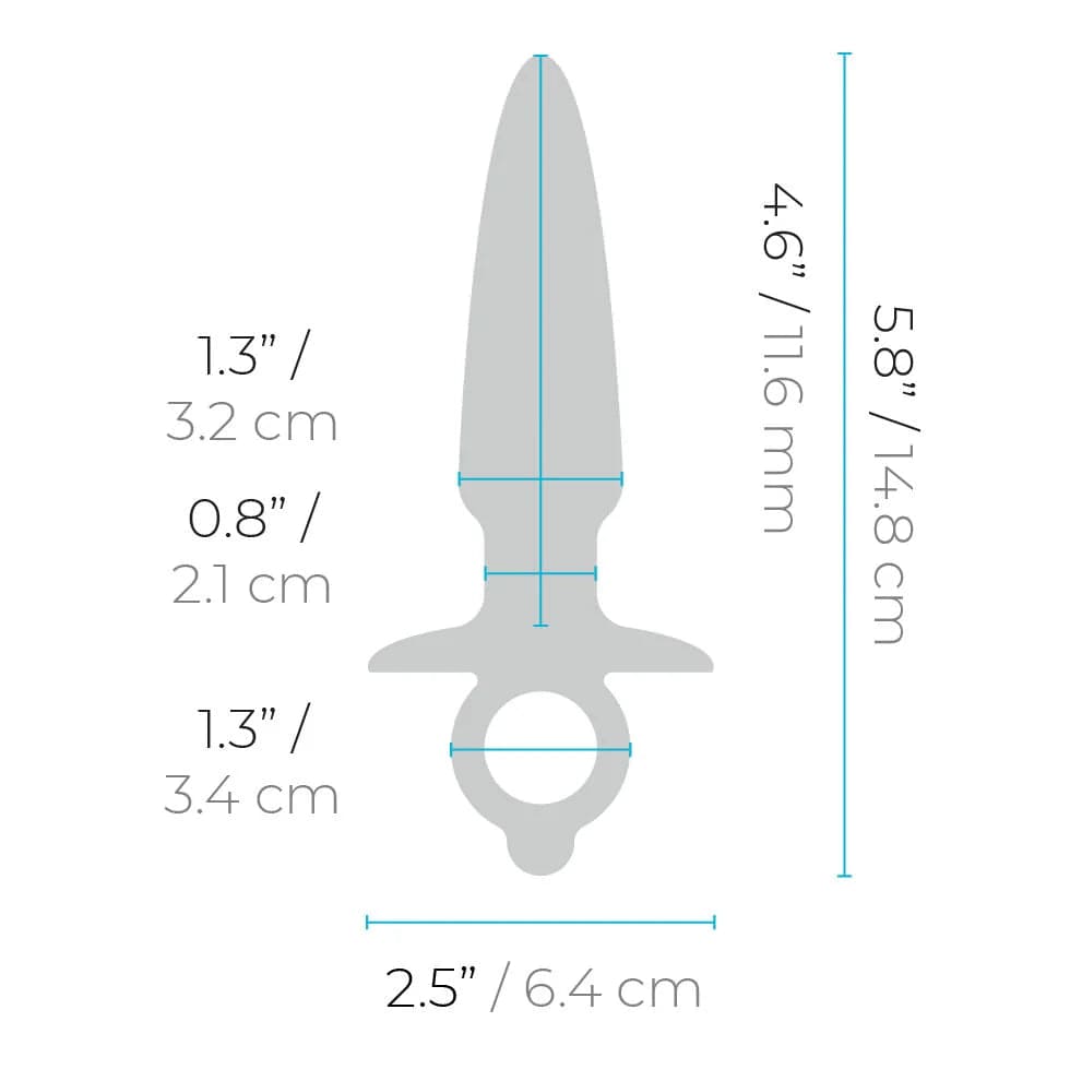 B-Vibe Sleek Tapered Silicone Anal Plug