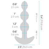 B-Vibe Triplet Anal Beads - Black