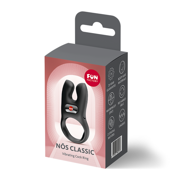 Fun Factory Nōs Black Vibrating Cock Ring