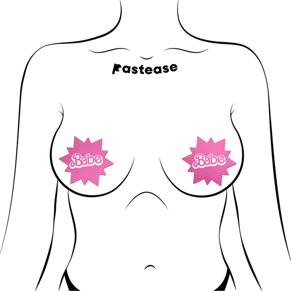 'Babe' Doll Pink Sunburst Pasties