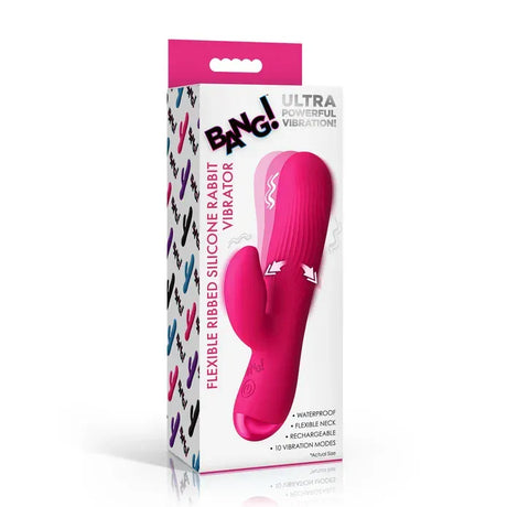 Bang! Flexible Ribbed Rabbit Vibrator