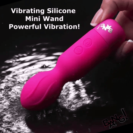 Bang! Textured Silicone Mini Wand Vibrator