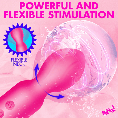 Bang! Textured Silicone Mini Wand Vibrator