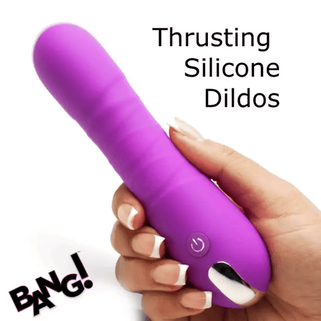 Bang! Thrusting & Vibrating Silicone Dildo