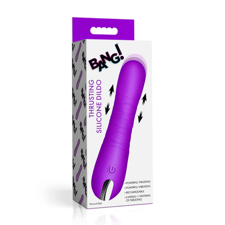 Bang! Thrusting & Vibrating Silicone Dildo