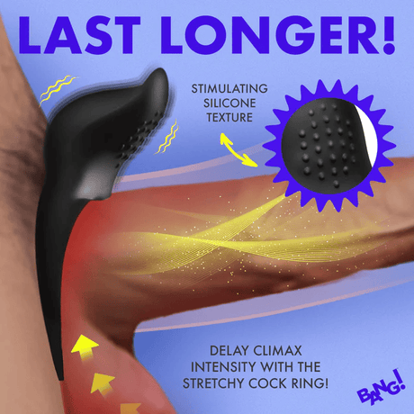 Bang! Vibrating Silicone Cock Ring