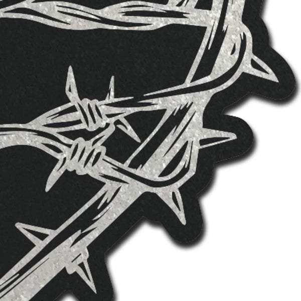 Barbed Wire Heart Pasties Reflective