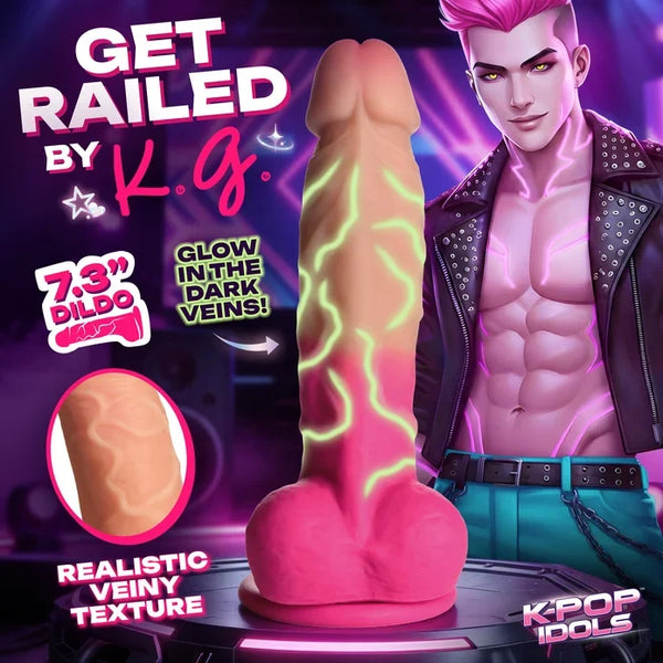 K-Pop Idols K.G. Silicone Dildo with Balls