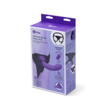 Vibrating Curved Strap-On Kit – Beginner-Friendly 6.5″ Silicone Dildo & Harness