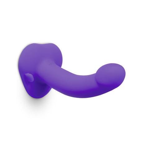 Vibrating Curved Strap-On Kit – Beginner-Friendly 6.5″ Silicone Dildo & Harness