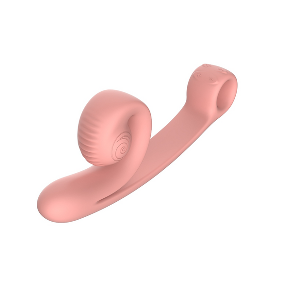 SVibe Snail CURVE Peach Dual-Stimulation Rabbit Vibrator