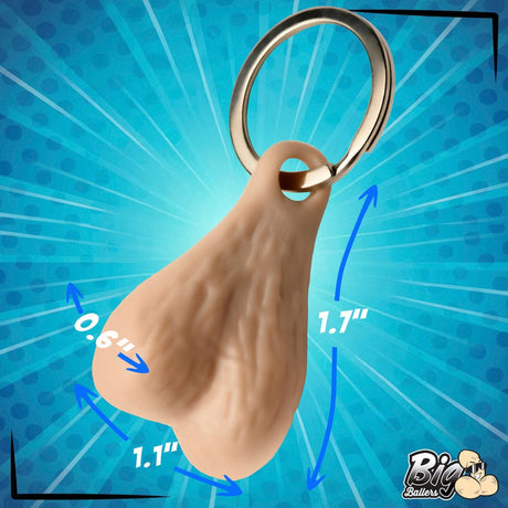 Big Ballers Big Nuts Keychain - Light