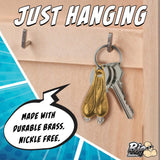 Big Nuts Brass Keychain