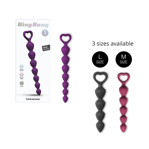 Bing Bang S Anal Beads - Purple Rain