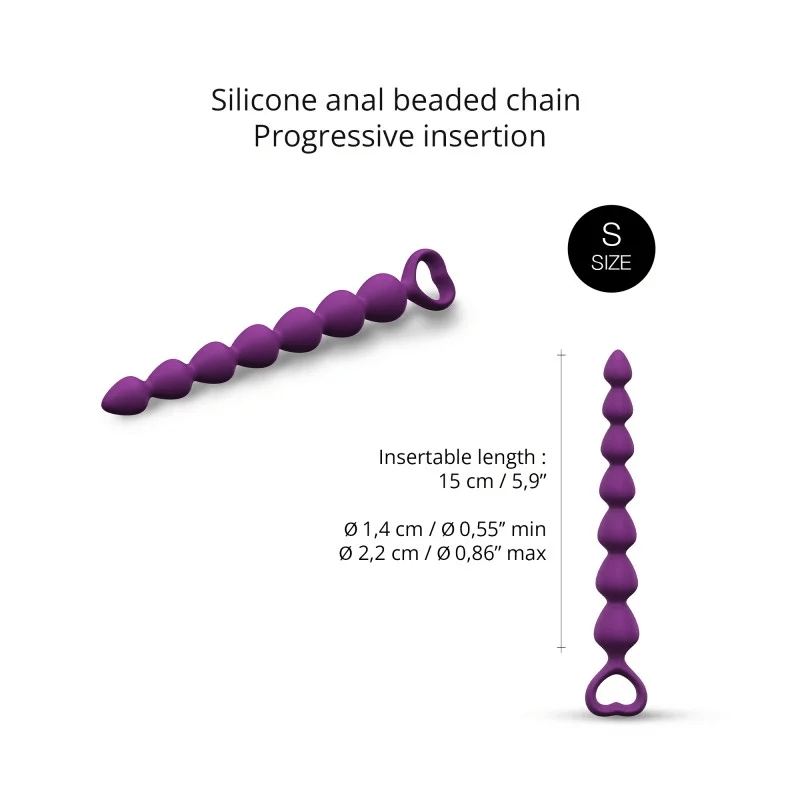 Bing Bang S Anal Beads - Purple Rain
