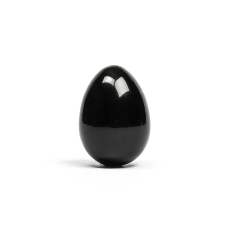 Black Obsidian - Yoni Egg - Non-Drilled
