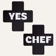 Black & White Yes Chef Pasties by JennaJean8