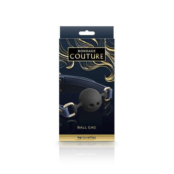 Bondage Couture Ball Gag - Navy Blue