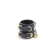 Bondage Couture Wrist Cuffs - Navy Blue