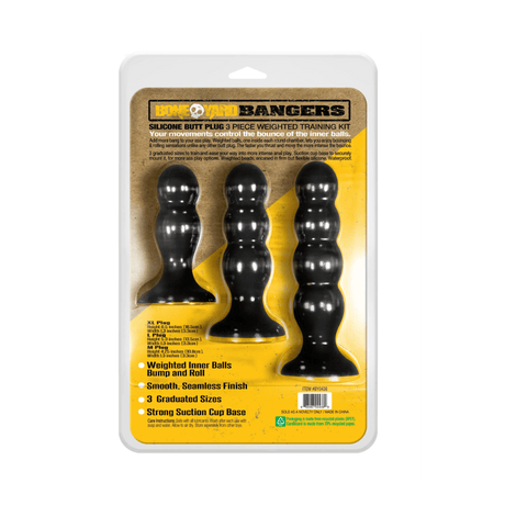 BoneYard Bangers Silicone Butt Plug Training Kit