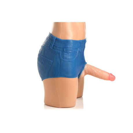 Booty Shorts 6" Dildo Silicone S/O Mediu