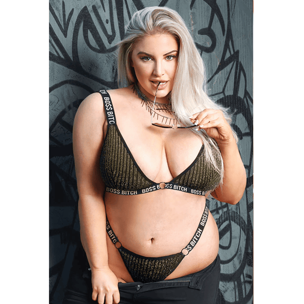 BOSS Bitch Bralette & Thong Panty Set