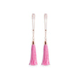 Bound Nipple Clamps - T1 - Pink Tassel