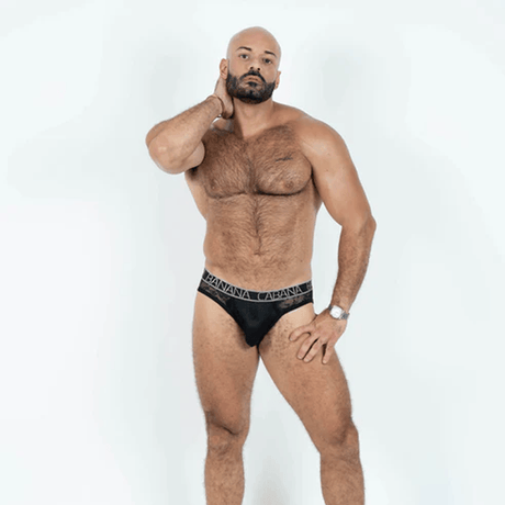 BoyzTown Banana Cabana Lace Nights Open Back Brief L/XL