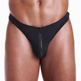 BoyzTown Fundies Black Unzip Thong