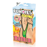 BoyzTown Fundies Green Mankini with Fake Mustache
