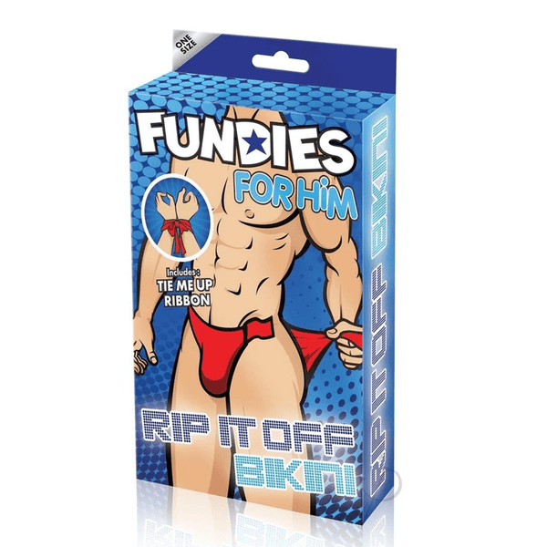 BoyzTown Fundies Rip It Off Red Bikini